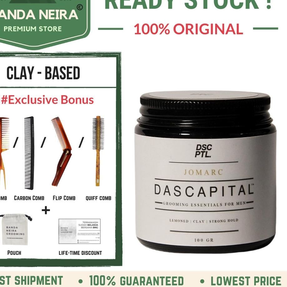 ♫ DASCAPITAL Jomarc Clay Pomade Original Lokal Murah Ω