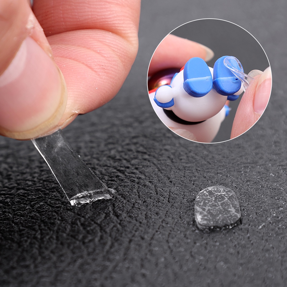 [Harga Grosir] No tailoring Clear Nanogel Universal Traceless Balon Stiker Perekat Kuat Lem Dua Sisi Stretchable Fixing Dot Tapes Untuk Boneka Foto Mobil Ornamen