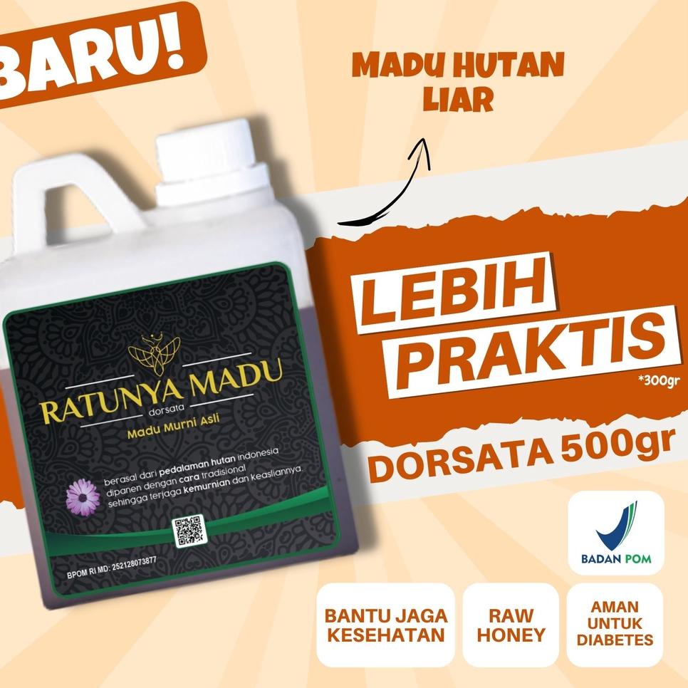 

⅍ Murni Asli 500GR Ratunya Mellifera Natural Pure Raw Honey ☏