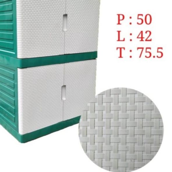 ✦ LEMARI PLASTIK LEMARI PAKAIAN PLASTIK SUSUN 2 ♥