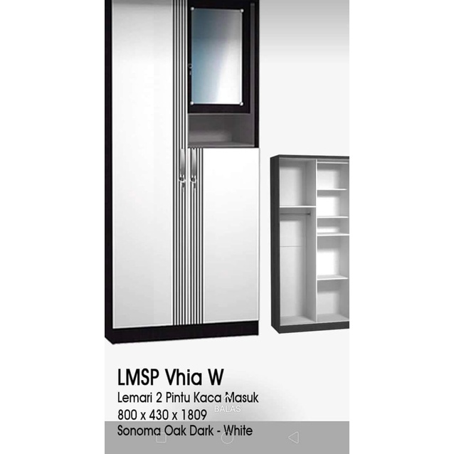 Lemari Pakaian 2 Pintu/Olimpic G-star LMSP VHIA