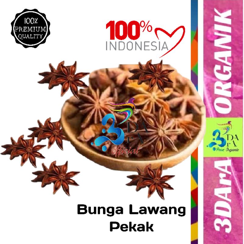 

Bunga Lawang 500gr - Pekak Premium Asli Tanpa Campuran