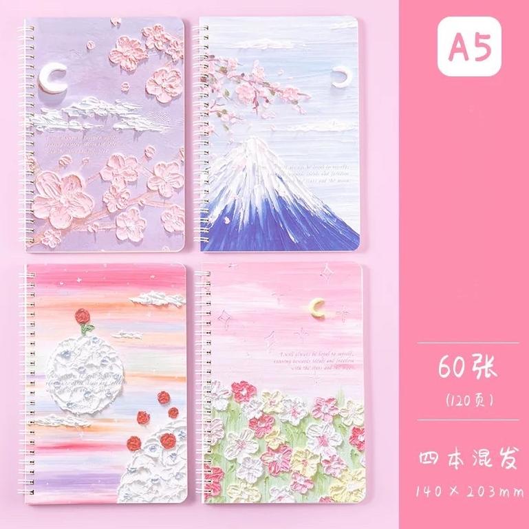 

Z78 DIARY SPIRAL A5 MOTIF 3D LUKISAN AESTHETIC ESTETIK/ NOTES SPIRAL / NOTEBOOK ESTETIK / BUKU CATATAN SAKURA GUNUNG FUJI PANTAI PEMANDANGAN BULAN BINTANG JEPANG / BUKU JURNAL JOURNAL HARGA MURAH ぬ