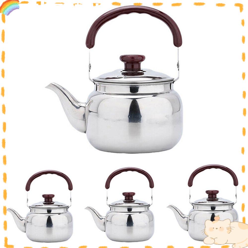 Solighter 0.5L/0.75L/1L/2L Whistling Kettle Kitchenware Untuk Kompor Gas Untuk Kantor Rumah Restoran Ergonomis Handle Teakettle