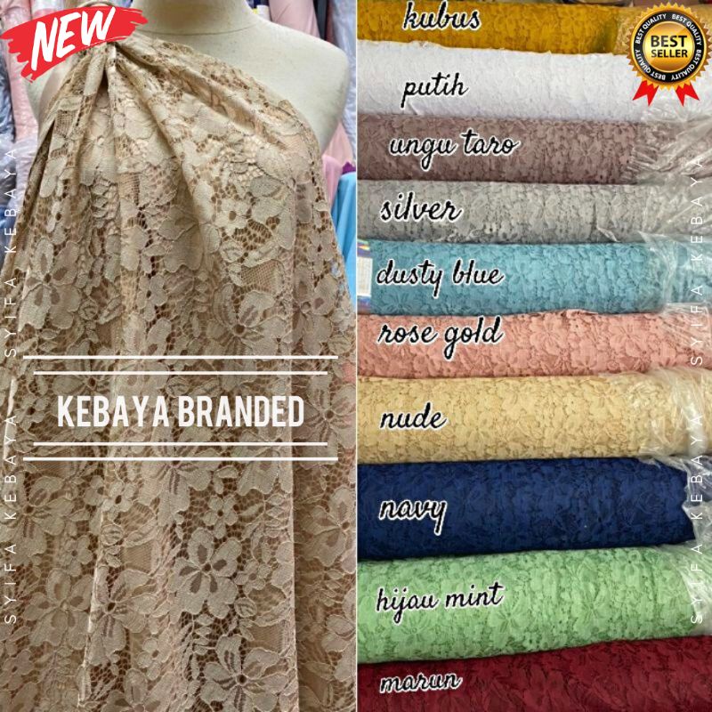 Jual Promo. Bahan Kain Brokat Brukat Meteran Mewah / Kain Burkat ...