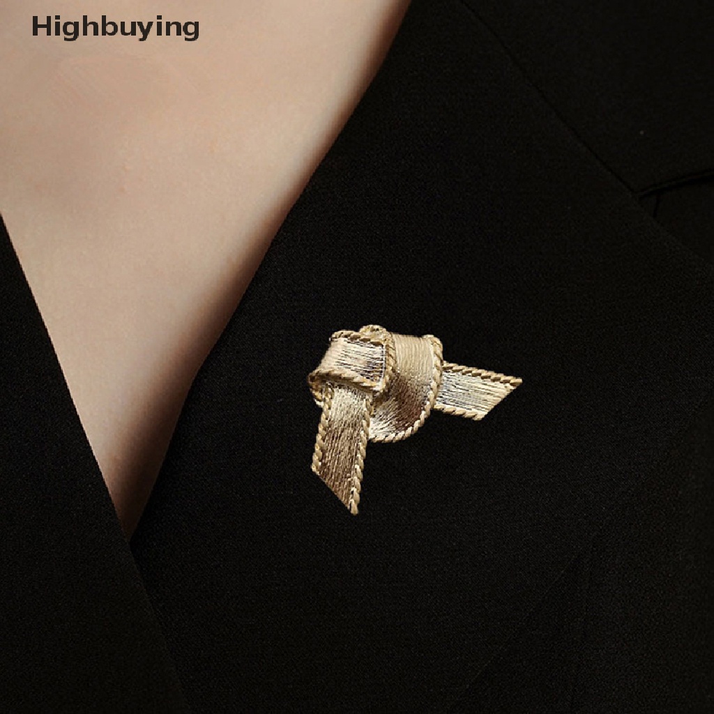 Hbid Vintage Busur Bros Untuk Wanita Korsase Dekorasi Pin Pakaian Lencana Aksesoris Untuk Wanita Perhiasan Pesta Kantor Brooch Pin Glory