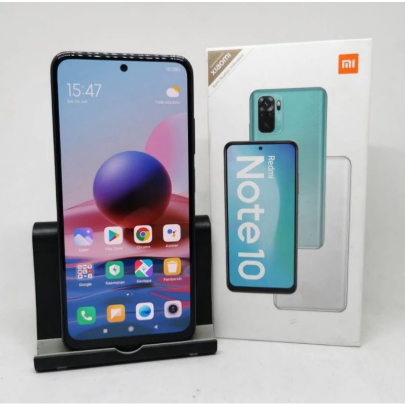 Redmi note 10 4/64 fullset original second resmi