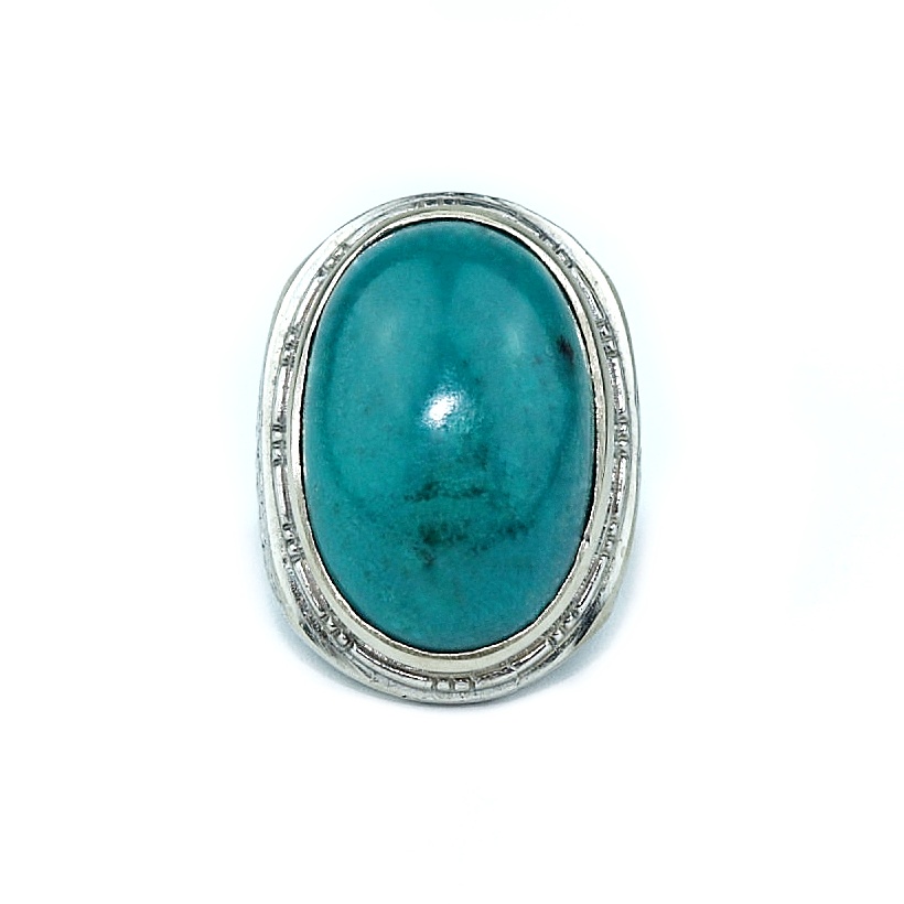 Cincin Batu Bacan Doko Natural Chrysocolla In Calchedony Free Memo