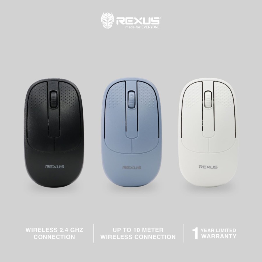 Rexus Q5 Mouse Wireless 1200 dpi with nano receiver Tanpa Kabel