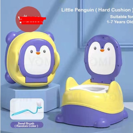 Kloset Anak Pispot Duduk Potty Training Bayi Karakter FREE SIKAT WC
