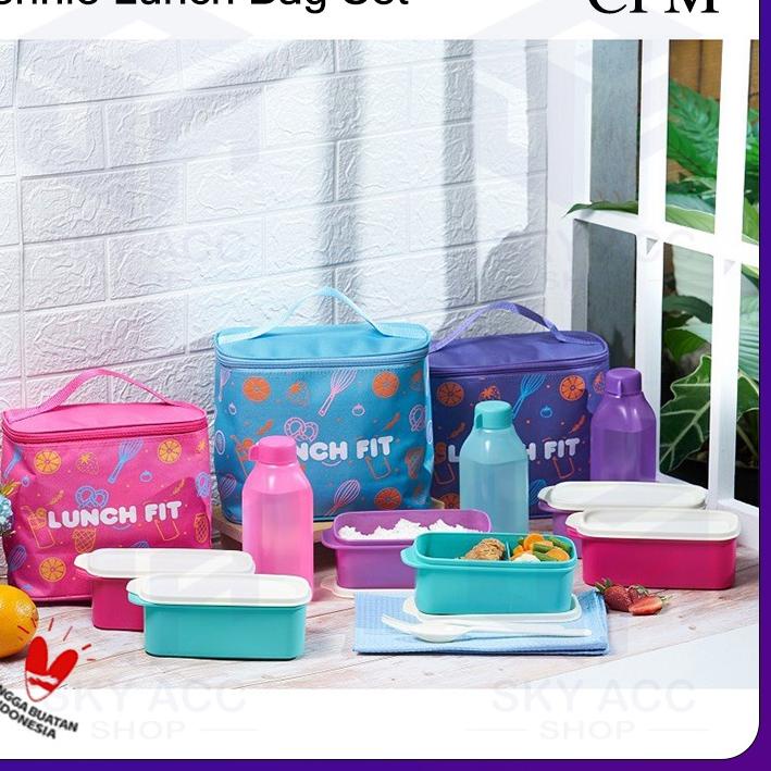 ● Lunch Fit Set Kotak Bekal Makan / Jennie Lunch Bag Set ☆