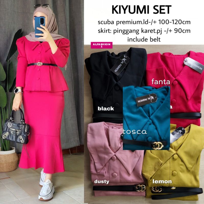 KIYUMI SET ORIGINAL BY ALFASHION SETELAN WANITA BAHAN BERKUALITAS