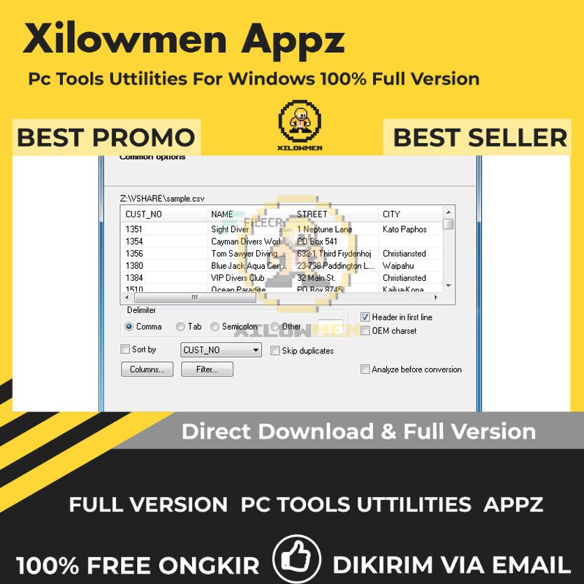 [Full Version] Advanced CSV Converter Pro PC Tools Software Utilities Lifetime Win OS