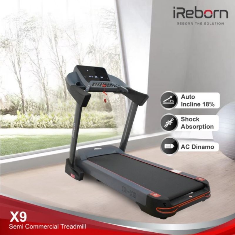 Treadmill Elektrik Ireborn IR-X 9 Free Ongkir Medan Dan Sekitarnya