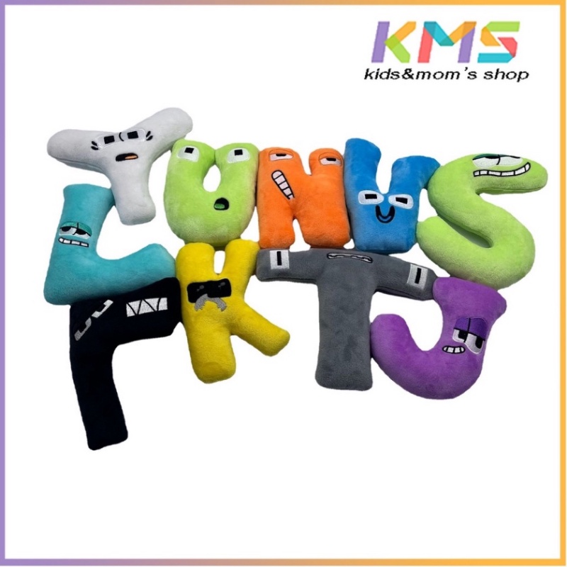 [Bisa Bicara] 26huruf Imut Lore Plush Toy Mainan Boneka Bantal Stuffed Plush Alphabet Animal Hadiah Ulang Tahun Mainan Mewah