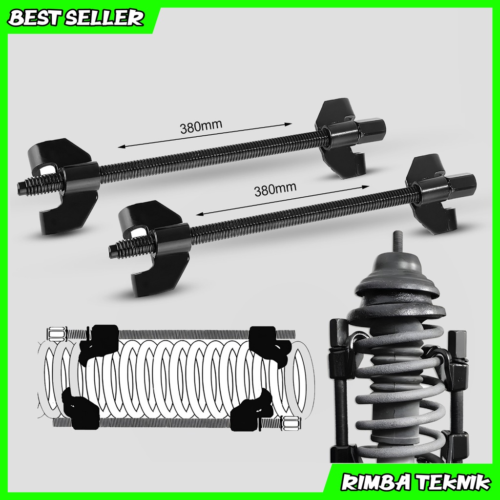 Alat Treker Per Keong Mobil Alat Pres Per Mobil 15&quot; (370mm) / Coil Spring Compressor / Alat Pres Per Keong Mobil BY YUKIDO