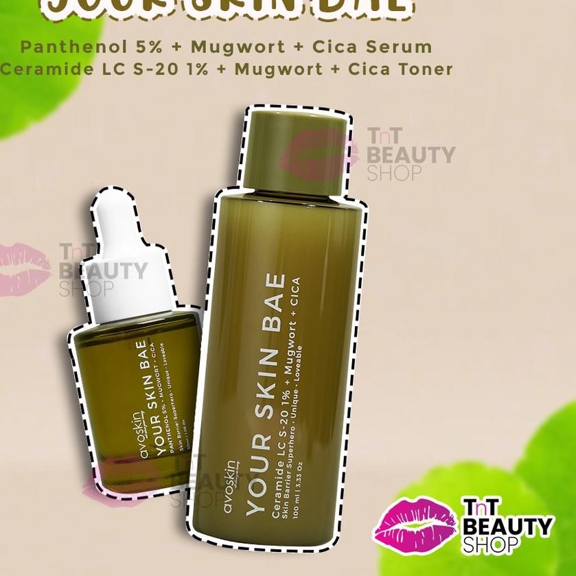 ➢ Avoskin Your Skin Bae Panthenol 5% + Mugwort + Cica Serum | Avoskin Your Skin Bae CeramideToner ℗
