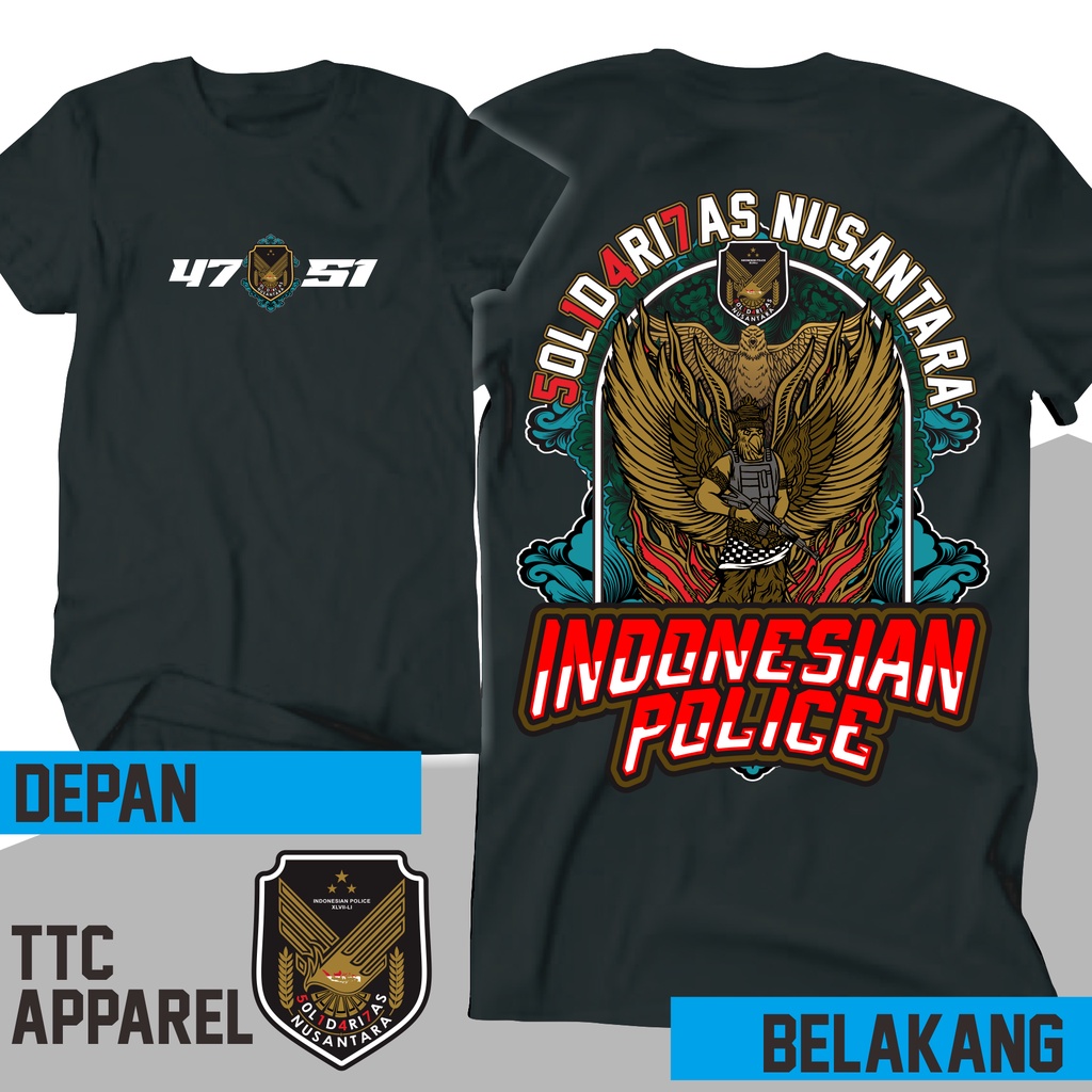 4751 kaos solidaritas nusantara terbaru desain kaos angkatan polisi kaos polisi keren distro polisi 