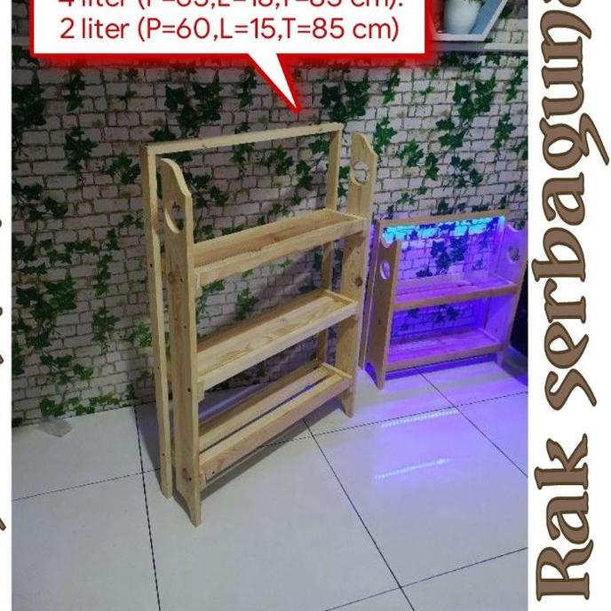 ♫ rak cupang/ guppy 3 tingkat minimalis,rak buku,rak multifungsi+LED STRIP 12 VOLT ♦