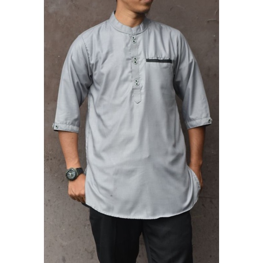 Baju Koko Kurta Dewasa tangan 3/4