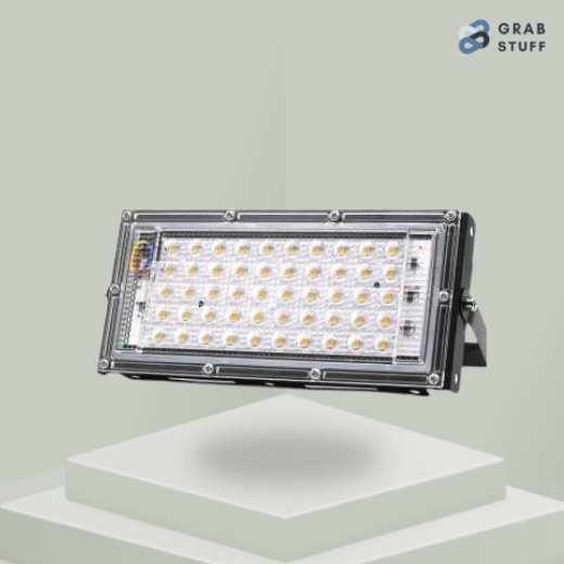 Lampu Sorot Flood Light LED Outdoor Spotlight Waterproof 6500K 240V 50W / Lampu Sorot  Flood Light Super Terang Model Slim Tipis Led Xitey LED / Lampu Led Tembak Taman Lapangan Halaman Teras Rumah Outdoor / Lamp Lampu Sorot Alumunium Anti Air Tahan Debu