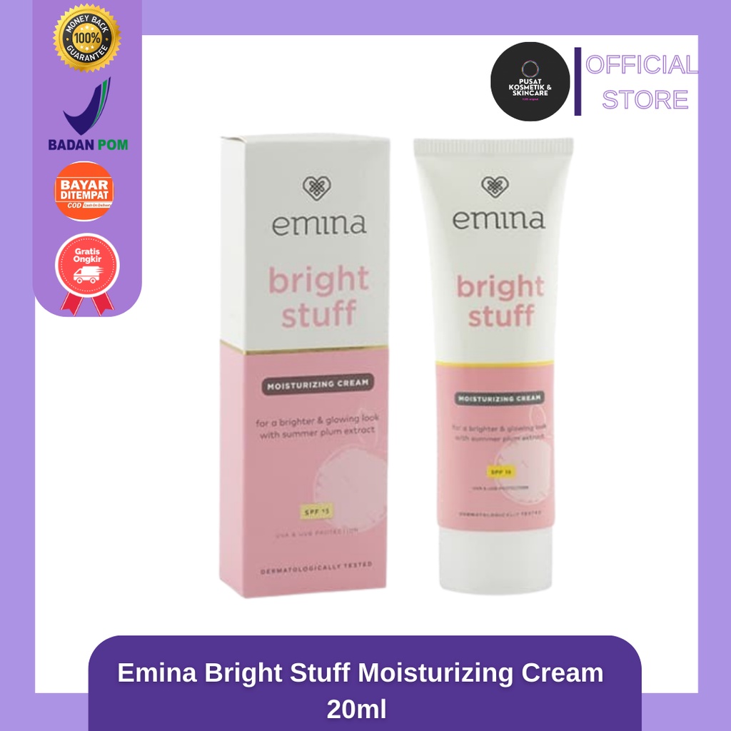 [TERMURAH]Emina Bright Stuff Moisturizing Cream 20ml BPOM