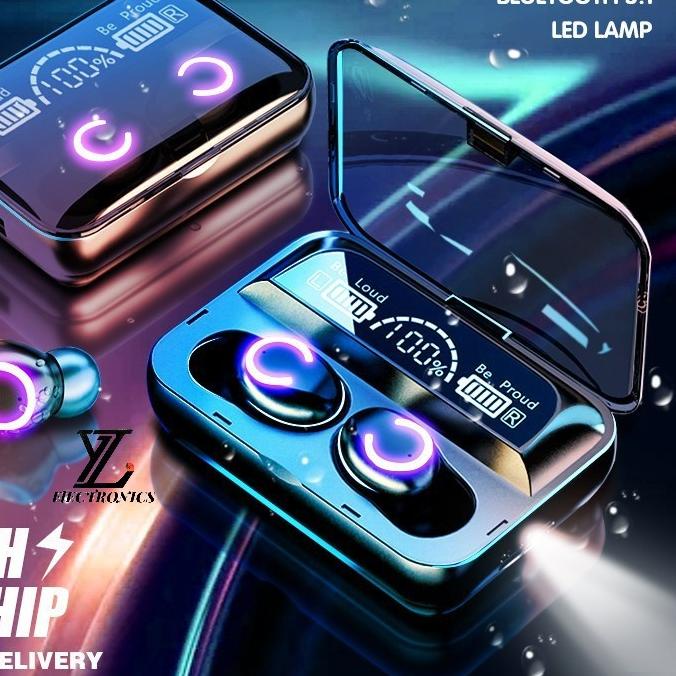 ™ ⚡YZ（COD）TWS F9-47 Wireless Earphone Headset Bluetooth 5.0 Dengan Mikrofon HIFI Stereo 9D With 3000