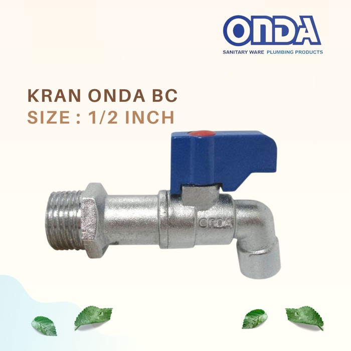 KRAN ONDA BC 1/2 INCH Keran Air Tembok Cebol Cantik Bagus Berkualitas