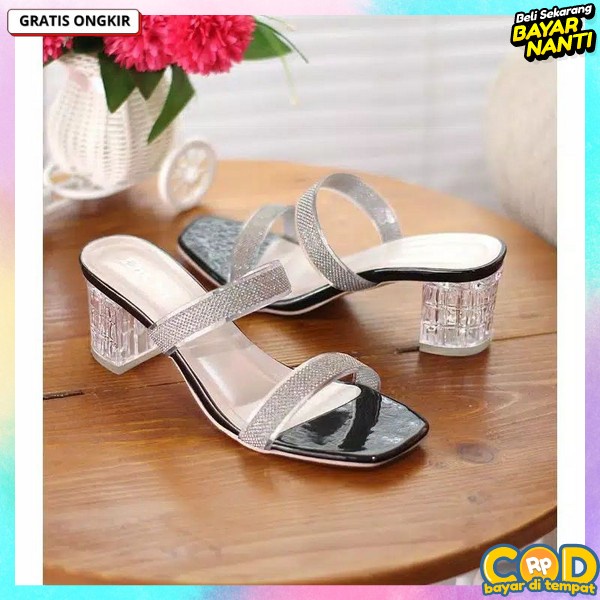Sendal Pesta Kondangan Haihil Cewek Sandal Haihils Terbaru High Heels Wanita Import Hak Tinggi Tali 