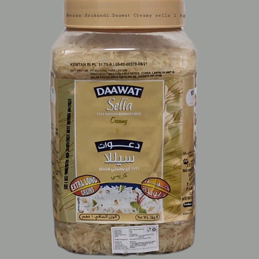 

kzp39 Beras Basmati Daawat 1 kg - kemasan Toples Asli / ori(sinal)
