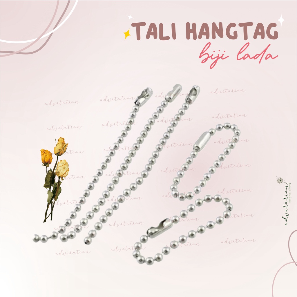 

TALI HANGTAG BAJU ❤ RANTAI BIJI LADA ❤ TALI HANGTAG