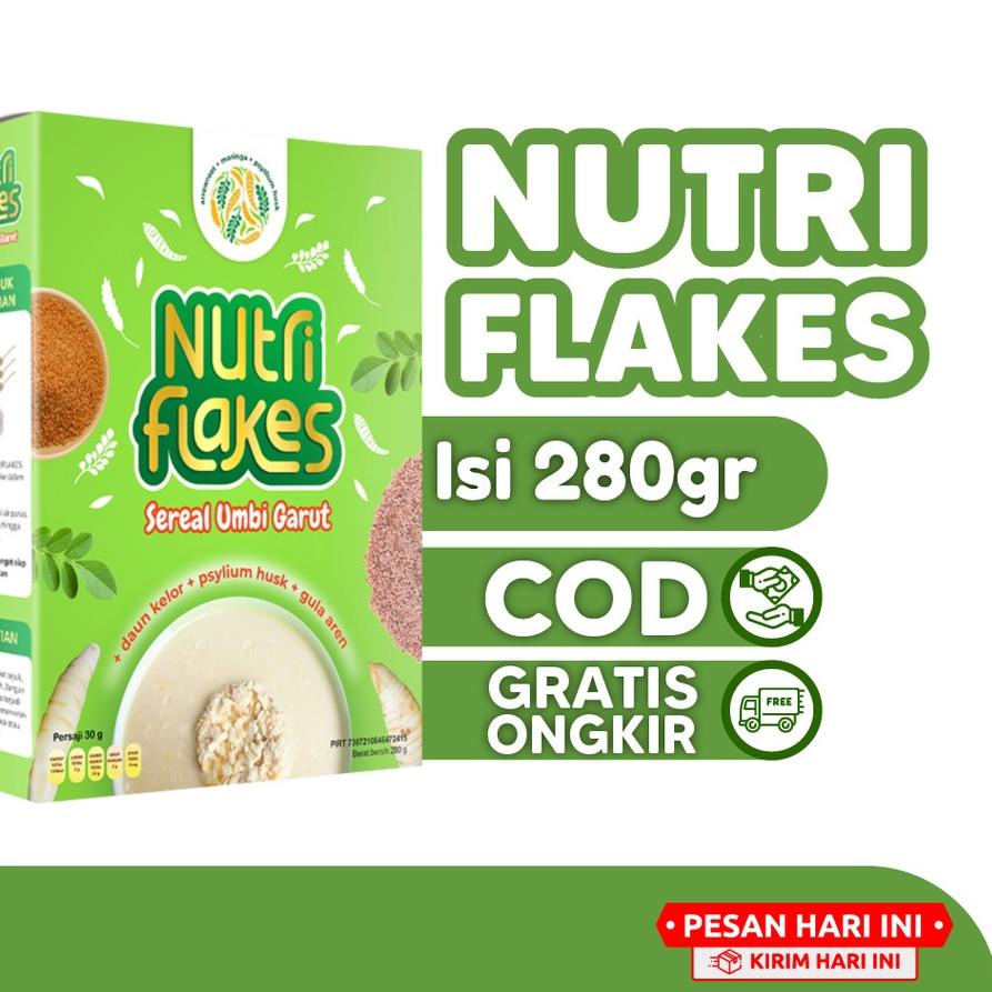 

♂ Nutriflakes Sereal Umbi Garut Untuk Asam Lambung Gerd Maag Mag Diet Turunkan Berat Badan Original ♖