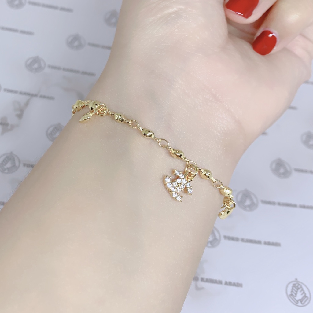 Xuping Gold Gelang Tangan Bangkok Motif Paku Cantik Perhiasan Wanita *34