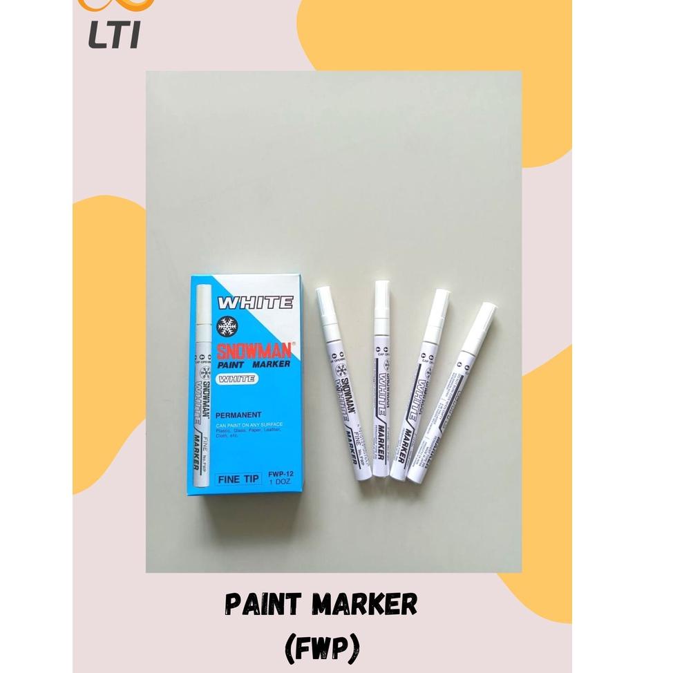 

V36 Paint Marker Snowman Fine Tip White / FWP / PCS PALING DICARI ゠