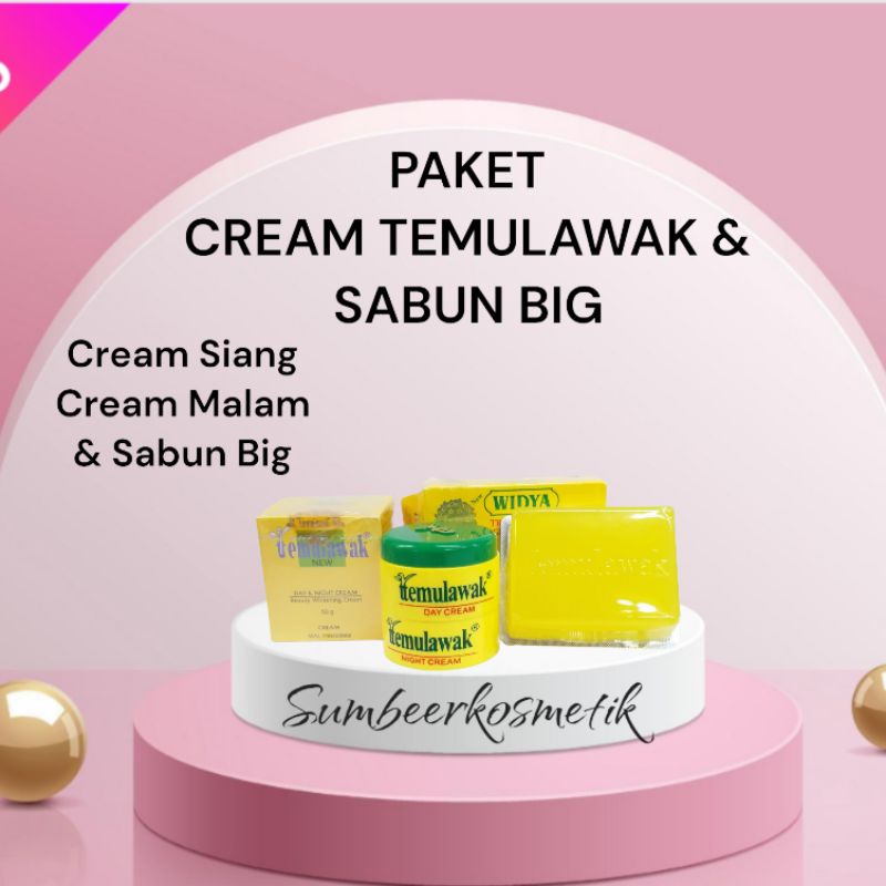 PAKET - Cream Temulawak Susun &amp; Sabun Big Temulawak Widya