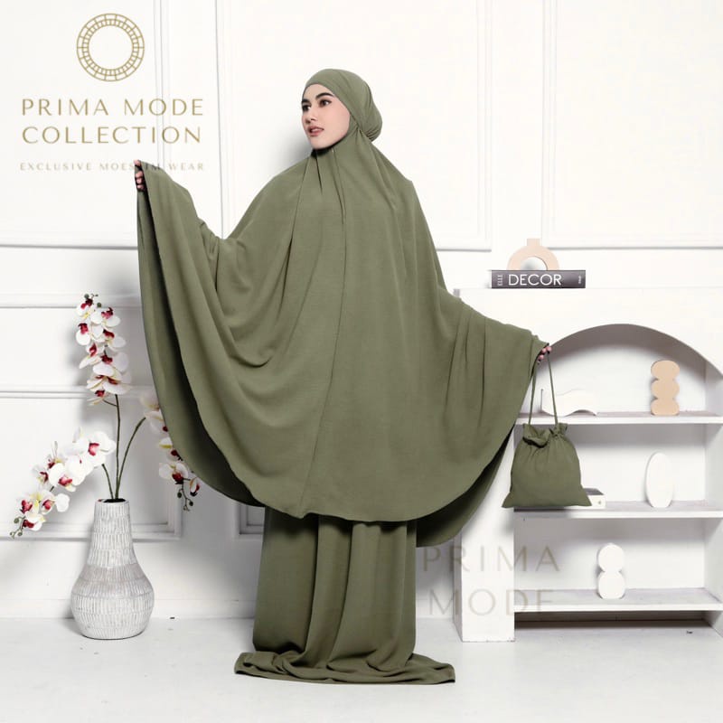 MUKENA DEWASA POLOS FREE TAS // MUKENA JUMBO CANTIK BAHAN CRINGKLE AIRFLOW