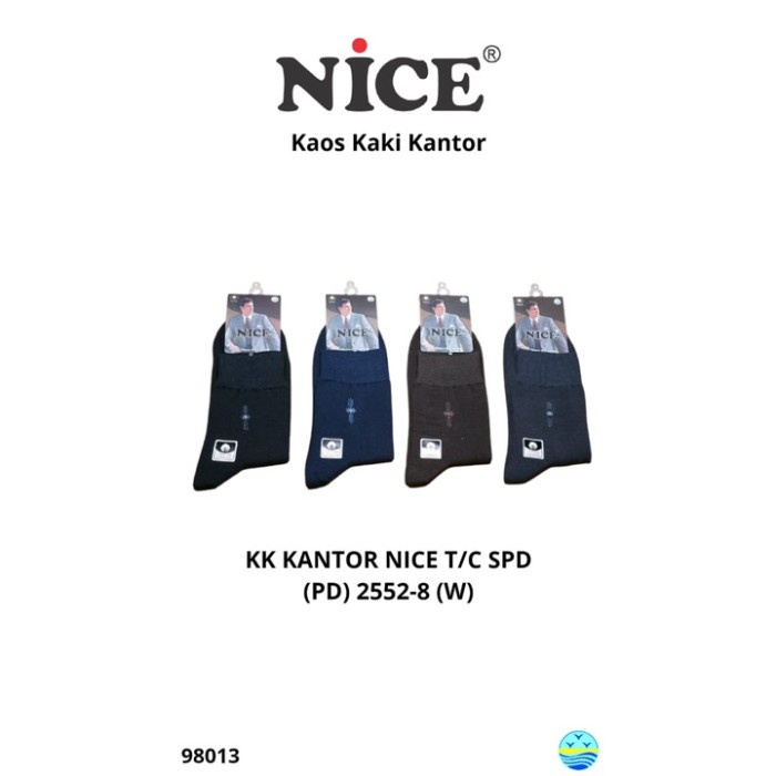 Kaos Kaki NICE 2552-8 Polos Warna / Kaus Kaki Dewasa Kerja Kantor Invisible Socks - sckmenwear GROSIR