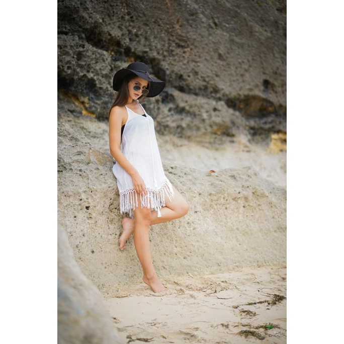 Baju Pantai Wanita Outer untuk Bikini Berenda