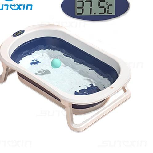 ✳ Sunxin - Bak Mandi Bayi Lipat Foldable Silicone Bathtub Folding Baby Portable Bathtub Bayi ❁