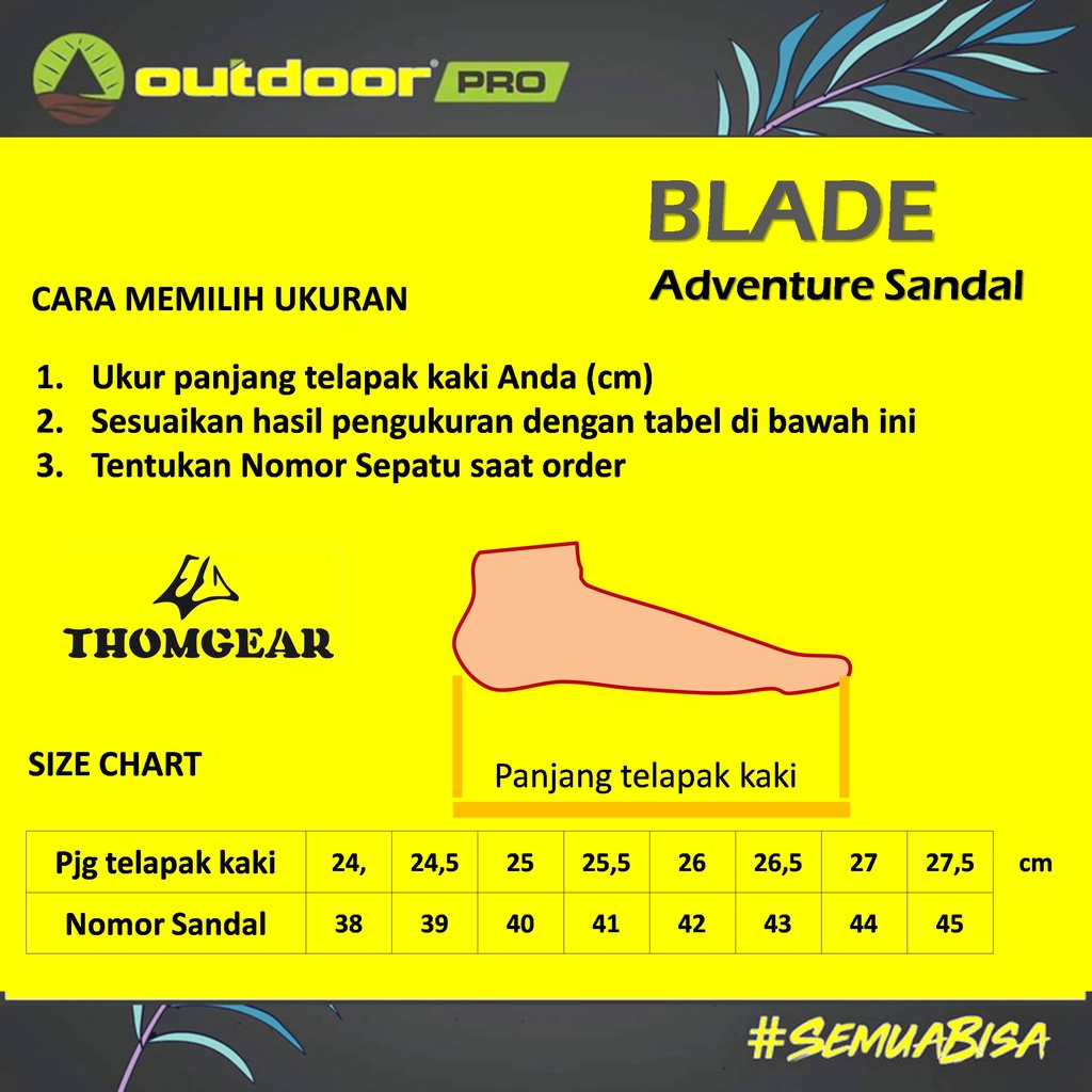 Sandal Gunung Pria BLADE OUTDOOR PRO Hiking Sandals