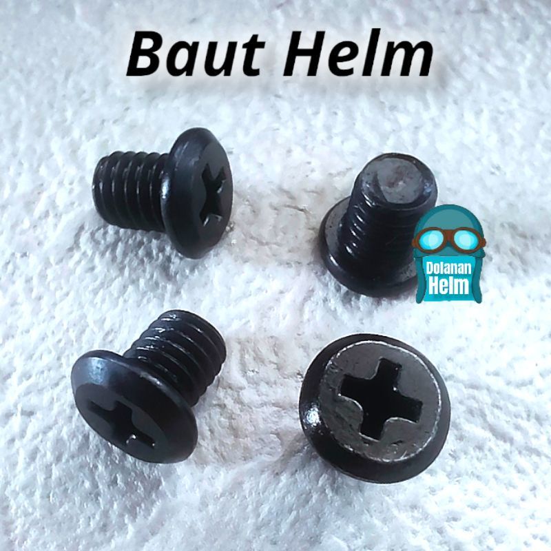 Baut rachet 4 buah / baut helm KYT DJ maru galaxy ink Centro Rc7 k2r MDS  bmc isi