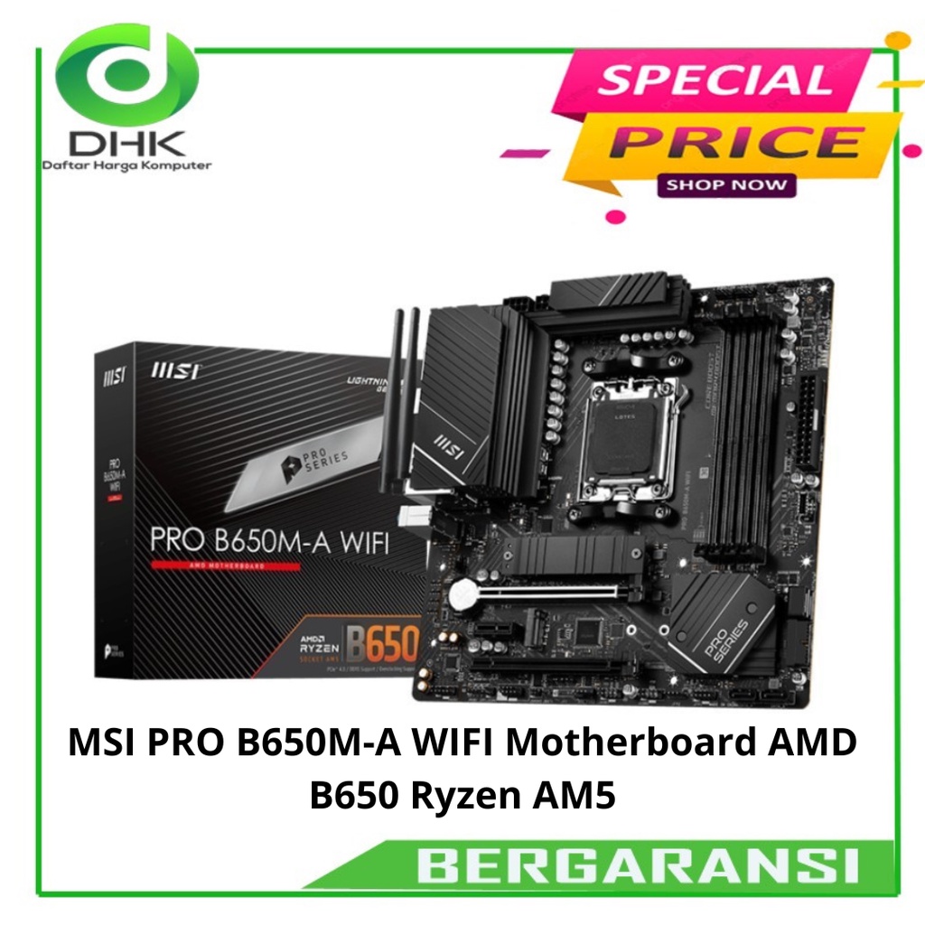 MSI PRO B650M-A WIFI | Motherboard AMD B650 Ryzen AM5