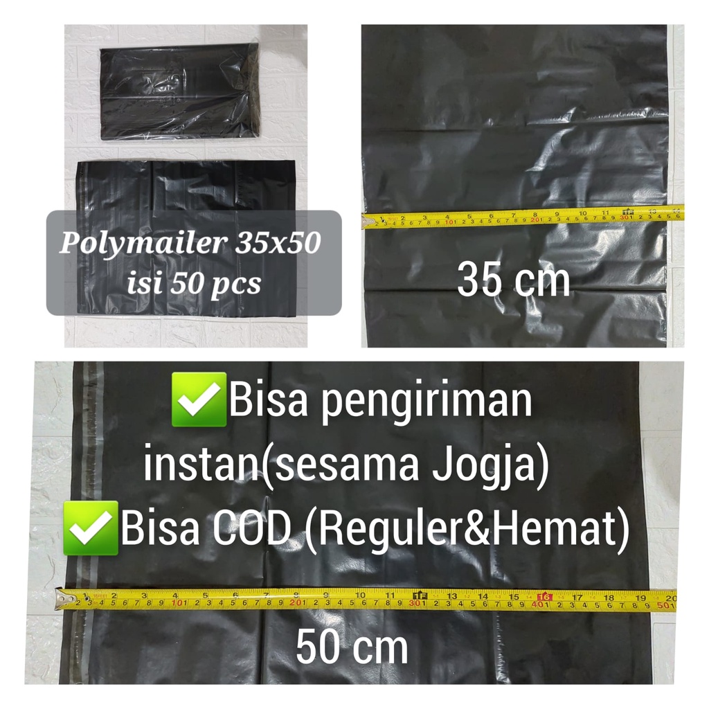 

[50 PCS] PLASTIK POLYMAILER 35X50 DOFF ISI 50 PCS