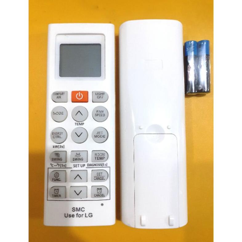remote ac lg inverter dual cool 1/2pk - 2pk body glosy rt3