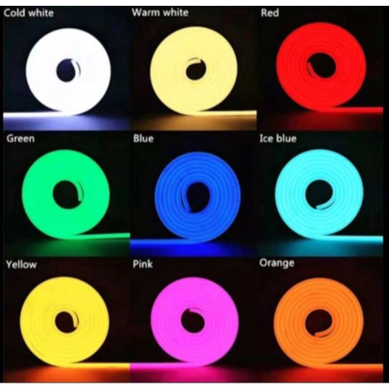 Lampu Led Neon Flex Selang panjang 5M 12V
