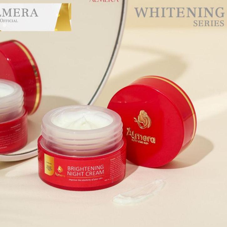 ☺ Almera Skincare Night Cream Whitening, (New)  Brightening Night Cream , Almera Skincare, Almera Sk