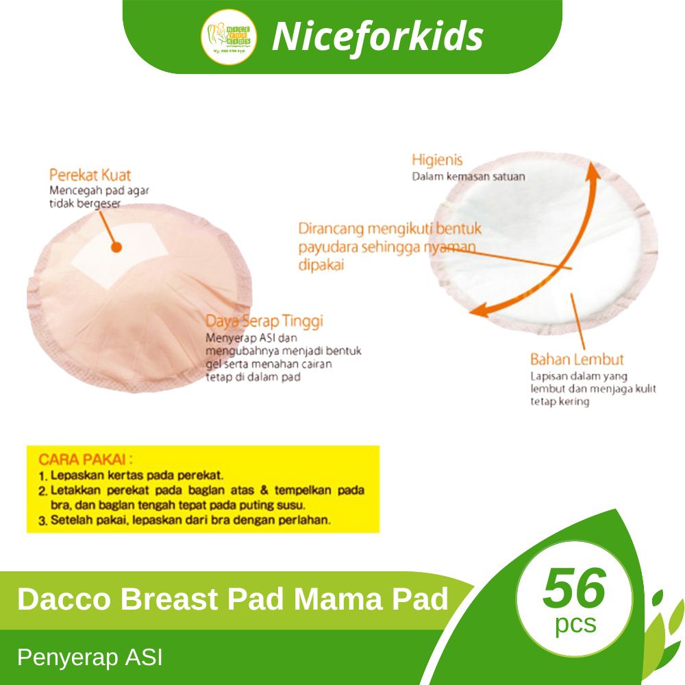 Dacco Mama Pad Breastpad Isi 56 pcs (28 pasang)