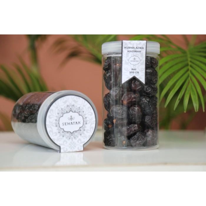 

Kurma Ajwa Madinah Vip Kualitas Premium 1Kg & 500 Gram 014