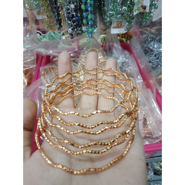 COD✅Gelang Titanium Wanita Anti Karat Korean Style Mewah Gold