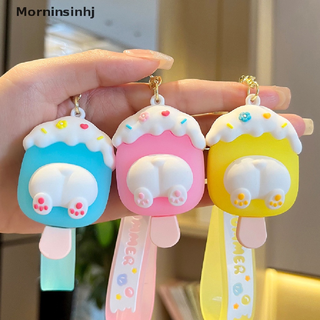 Mornin Fashion Kreatif Kelinci Es Krim Kartun Lucu Gantungan Kunci Tas Ransel Mobil Liontin Serbaguna Gantungan Kunci Hadiah id